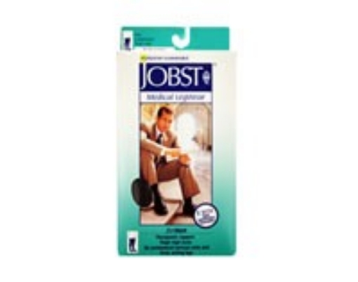 Calcetin Jobst For Men Mediana Compresion 15-20 Mmhg, Muslo Grande Negro