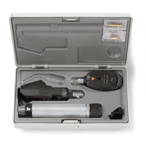 Estuche de Diagnóstico Heine Oftalmoscopio y Retinoscopio de Franja