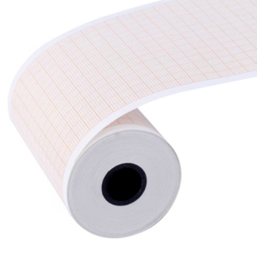 Papel para Electrocardiografo de 3 Canales Carewell en Rollo de 6.3 cm