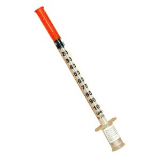 Jeringa Esteril Desechable DL para insulina  1 ml Con Aguja Desmontable 29x13 mm