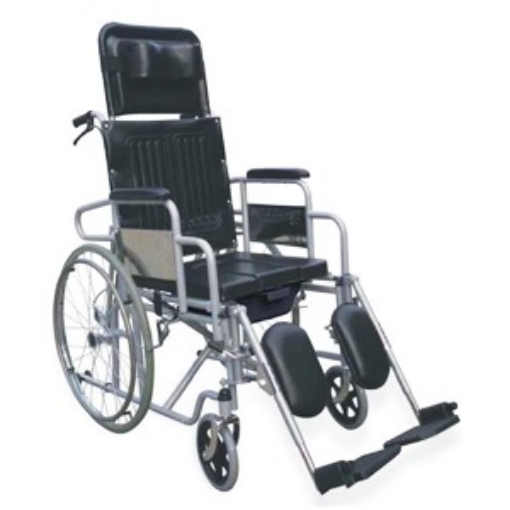 Silla De Ruedas Rider Con Comodo.Respaldo Reclinable.Descansa  Brazos Y Elevapiernas Desmontable.