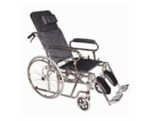 Silla De Ruedas Rider Tipo Cama.Descansa Brazos Abatible.Descansa Pies Y Elevapiernas Desmontable.