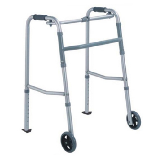 Andadera Rider Plegable. Reforzada. Con Ruedas Delanteras. Gris