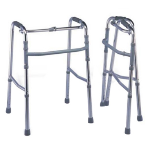 Andadera Rider De Aluminio.Plegable. Opcion A Caminadora. Plata
