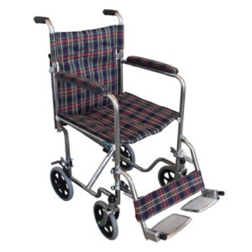 Silla De Traslado Rider Brazo Fijo Y Descansa Pies Desmontable  C/Frenos