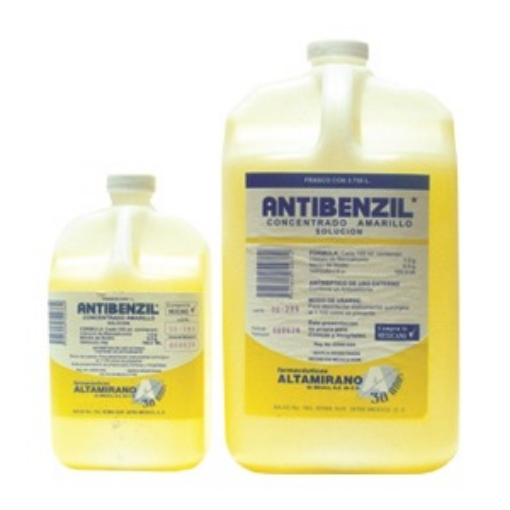 Antiseptico concentrado antibenzil color amarillo 1 lt