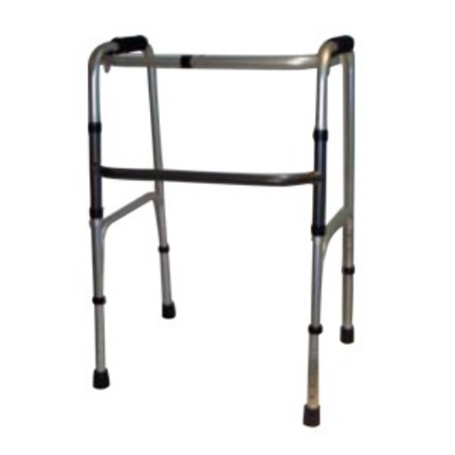 Andadera De Aluminio Plegable Cromada