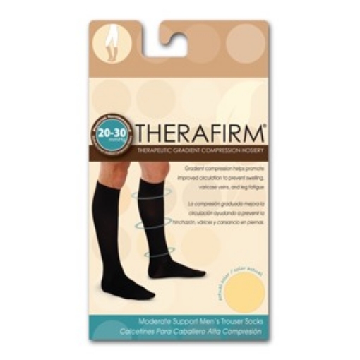 Calcetin Therafirm Alta Compresion (20-30 Mmhg) Caballero Talla Grande Color Beige