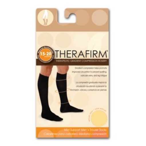 Calcetin Therafirm Mediana Compresion (15-20 Mmhg) Caballero Talla Grande Color Beige