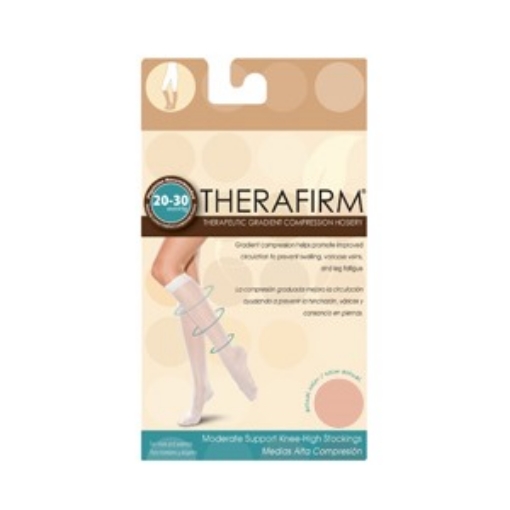 Tobimedia Therafirm Alta Compresion (20-30 Mmhg) Punta cubierta Talla Grande Color Piel
