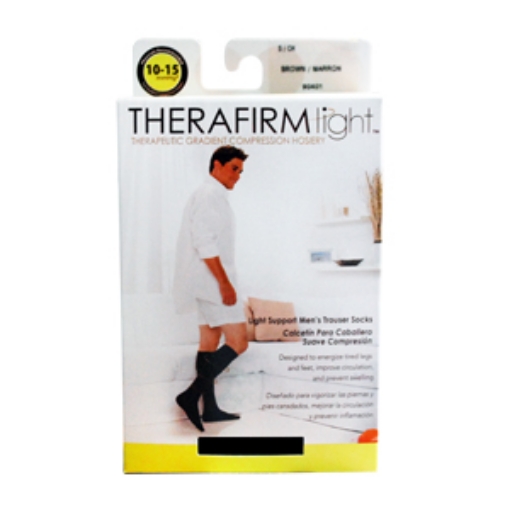 Calcetin Therafirm Baja Compresion (10-15 Mmhg) Caballero Talla Chica Color Negro