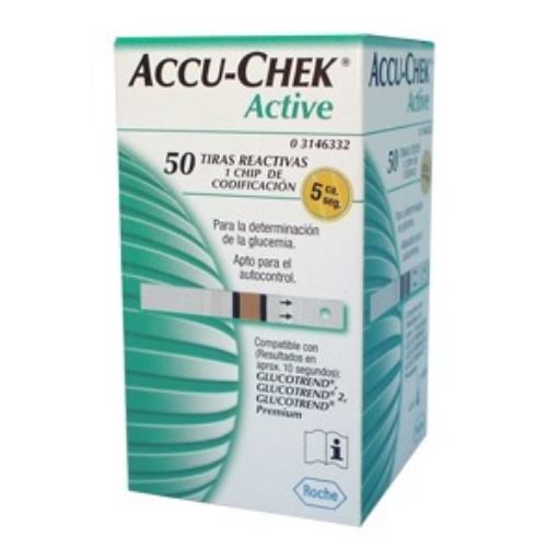 Tiras Reactivas Accu Chek Active Para Glucometro Active C/50 Pi