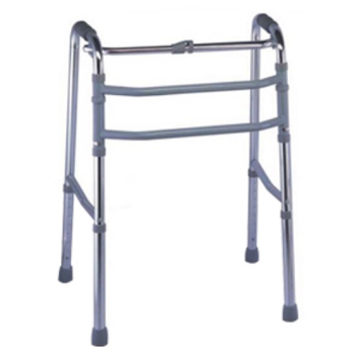 Andadera Rider Adulto Plegable.Reforzada.Con Opcion A Caminadora.Plata