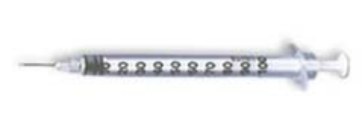 Jeringa Esteril Desechable Terumo Para Insulina 1 ml 27G x 13 Gris