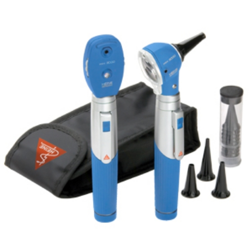 Estuche de diagnostico Mini 3000 con 2 mangos, 2 cabezales y estuche suave, color azul