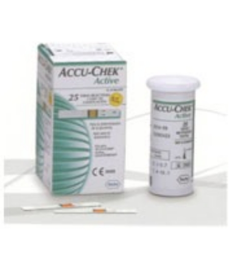 Tiras Reactivas Accu-Chek Active Glucosa 25 Tiras