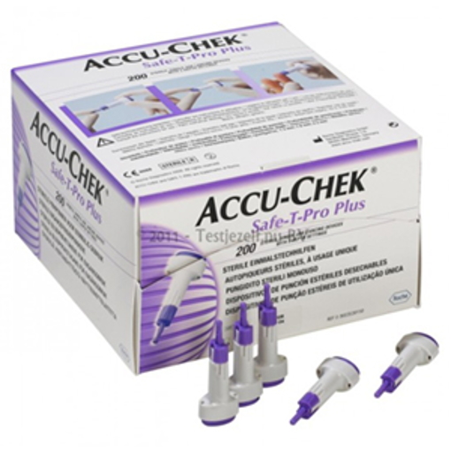 Lancetas AccuChek SafeTPro Plus Con 200 Piezas.