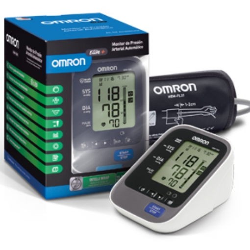 Baumanómetro Digital de Brazo Omron con Sensor de Posición, Brazalete de 3 Posiciones y 100 Memorias