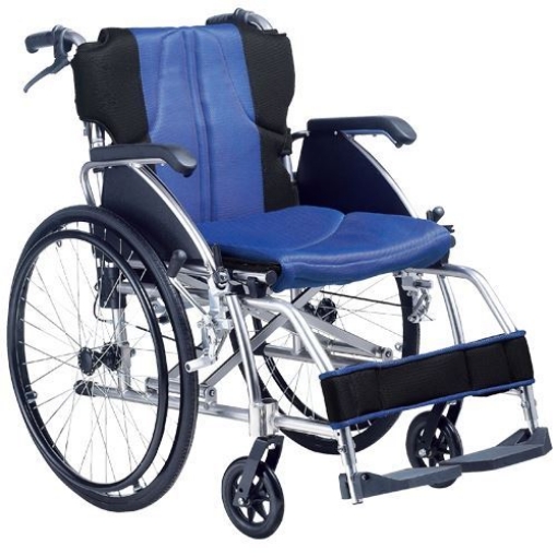 Silla De Ruedas Rider, Ligera De Aluminio, Respaldo Plegable Y Acolchado, Descansa Brazos Abatibles.