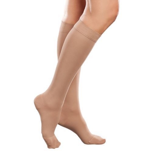 Tobimedia Therafirm Alta Compresion (20-30 Mmhg) Modelo Sheer Color Arena Talla Grandre