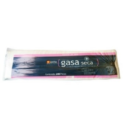 Gasa No Esterilizada Galia 7.5 Cm X 5 Cm Tipo Vii 12 Capas De Tejido Plano 20X12 Caja c/200