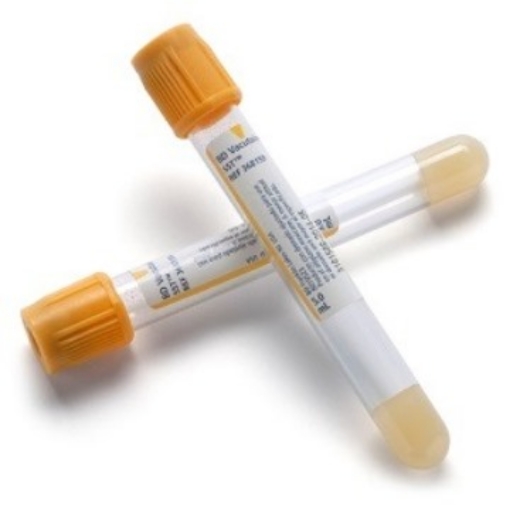 Tubo Vacutainer BD Color Amarillo Caja con 100 piezas