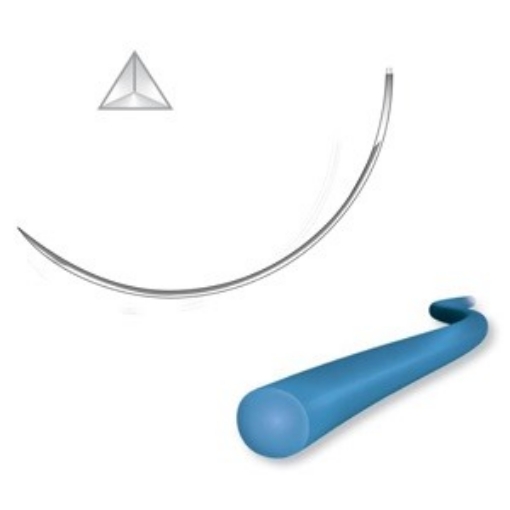 Sutura Atramat Nylon 4-0 Aguja 3/8 reverso 45cm Premium