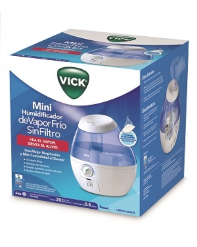 Humidificador Vick Mini De Vapor Frio Sin Filtro