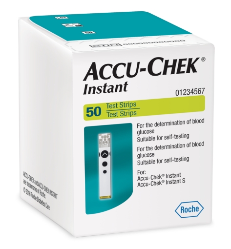 Tiras Reactivas Accu-Chek Instant  Caja C/ 50 Tiras