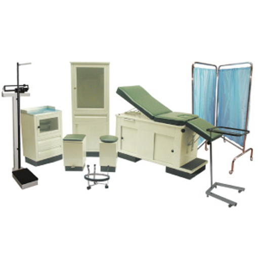 Set de Consultorio Futuro Completo Muebles y Equipo con 55 piezas.