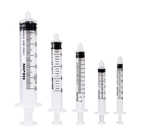 Jeringa Esteril Desechable Nipro 50 ml Sin Aguja Luer-Lock
