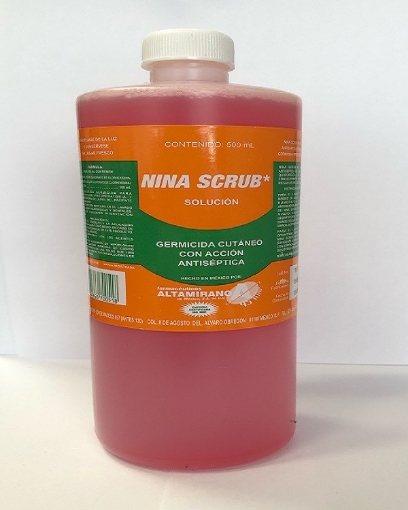 Nina Scrub Solucion Germicin Cutaneo con Accion Antiseptica 500 ML