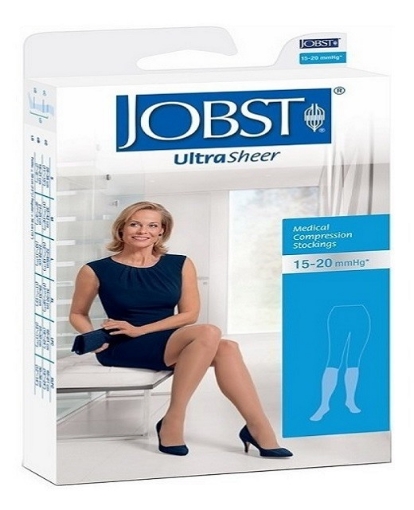 Media Jobst Ultrasheer Mediana Compresion 15-20 Chica Beige