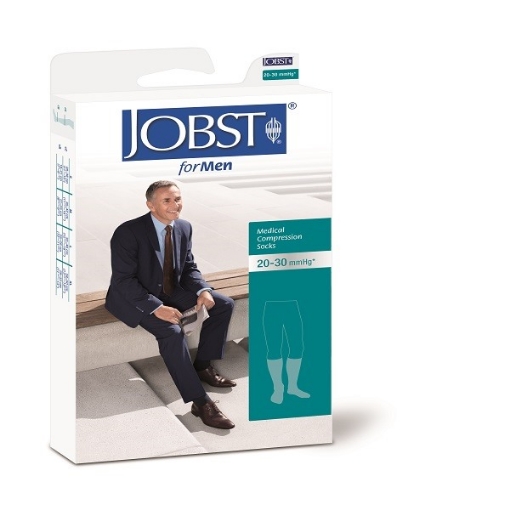 Calcetin Jobst For Men Alta Compresion 20-30  Mediano Beige