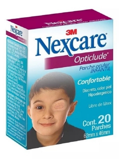 Opticlude Infantil Nexcare Caja con 20 piezas
