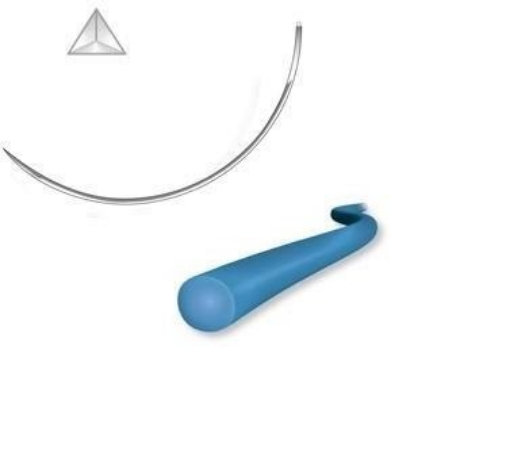 Sutura Atramat Nylon 5-0 Aguja 3/8 reverso 75cm Premium