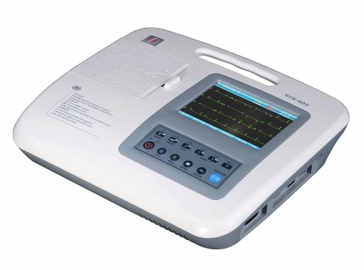 Electrocardiógrafo de 3 Canales Carewell con Pantalla Touch y memoria de 5000 estudios marca carewell