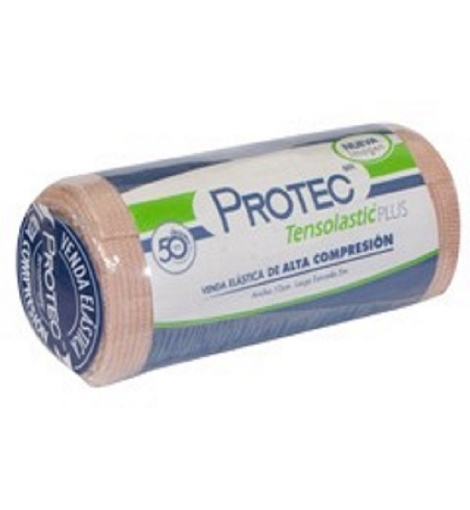 Venda Elastica Alta Compresion Tensolastic Protec Plus 10 cm x 5 mts.