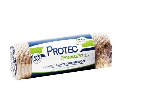 Venda Elastica Alta Compresion Tensolastic Protec Plus 15 cm x 5 mts.