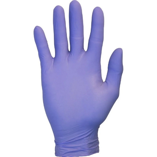 Guante Examen Nitrilo Uniseal Esterli Color Lila Talla Chica