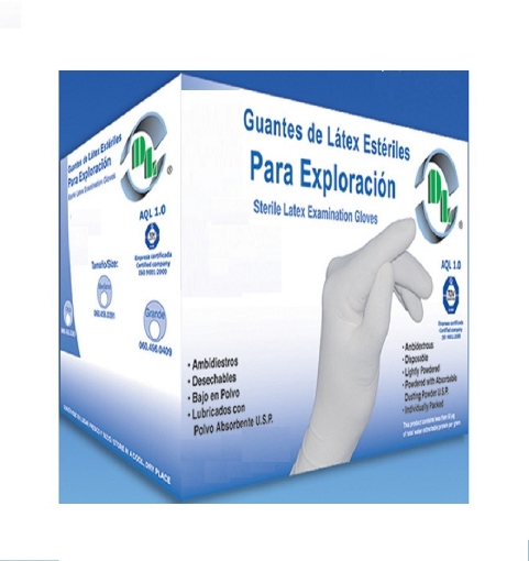 Guante de Exploracion Dentilab Grande Esteril DL Par