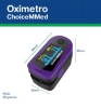 Oximetro De Pulso Choicemmed 6 Modos De Pantalla Onda Pletismografica Para Adulto Color Morado