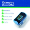 Oxímetro de Pulso Choicemmed 6 Modos de Pantalla Onda Pletismográfica para Adulto Azul