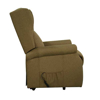 Sillon lifter Reclinable Electrico 3 posiciones de Tela con llantas Cafe