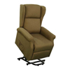 Sillon lifter Reclinable Electrico 3 posiciones de Tela con llantas Cafe