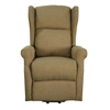 Sillon lifter Reclinable Electrico 3 posiciones de Tela con llantas Cafe