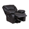 Sillon lifter Reclinable Electrico 3 posiciones de PU con llantas Negro