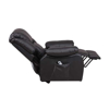 Sillon lifter Reclinable Electrico 3 posiciones de PU con llantas Negro