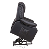 Sillon lifter Reclinable Electrico 3 posiciones de PU con llantas Negro