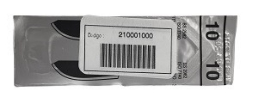 Hoja Ambiderm para Bisturí de Acero Inoxidable No.10 Caja con 100 piezas